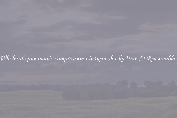 Find Wholesale pneumatic compression nitrogen shocks Here At Reasonable Prices