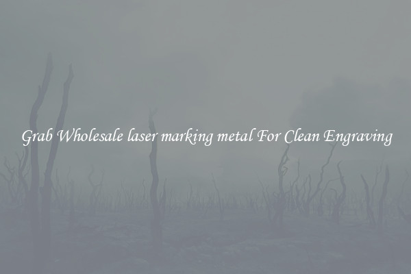 Grab Wholesale laser marking metal For Clean Engraving