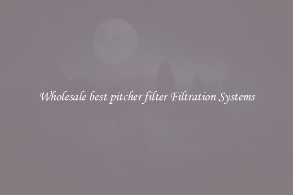 Wholesale best pitcher filter Filtration Systems