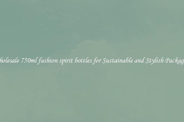 Wholesale 750ml fashion spirit bottles for Sustainable and Stylish Packaging