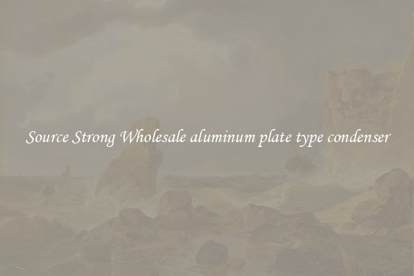 Source Strong Wholesale aluminum plate type condenser