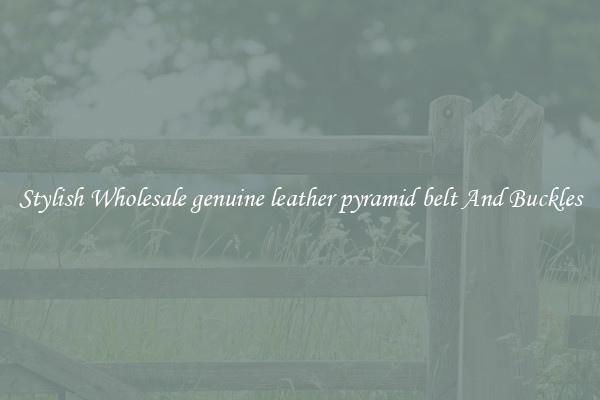 Stylish Wholesale genuine leather pyramid belt And Buckles