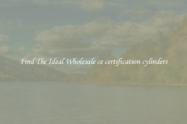 Find The Ideal Wholesale ce certification cylinders