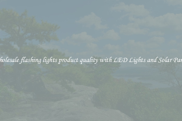 Wholesale flashing lights product quality with LED Lights and Solar Panels