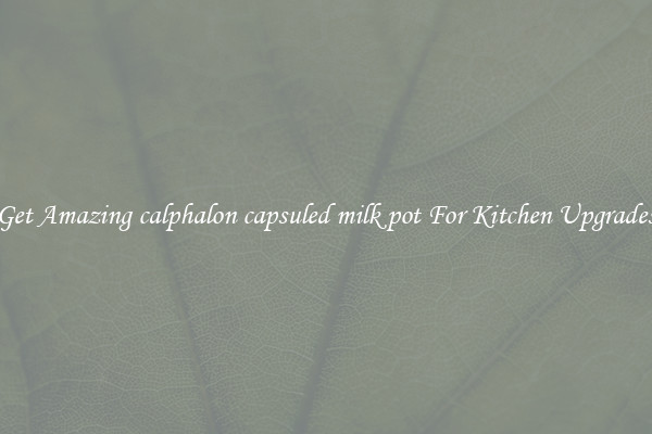Get Amazing calphalon capsuled milk pot For Kitchen Upgrades