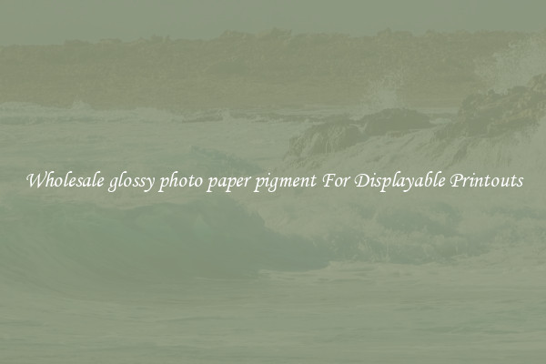 Wholesale glossy photo paper pigment For Displayable Printouts