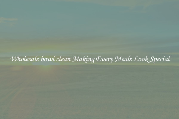 Wholesale bowl clean Making Every Meals Look Special
