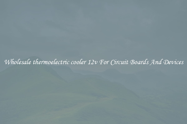 Wholesale thermoelectric cooler 12v For Circuit Boards And Devices